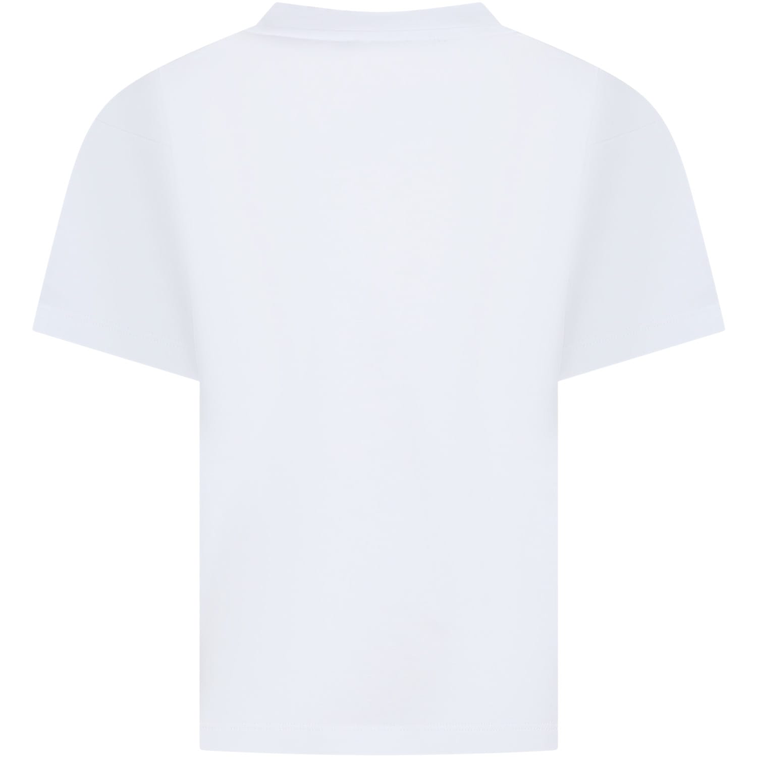Shop Balmain White T-shirt For Girl With Logo