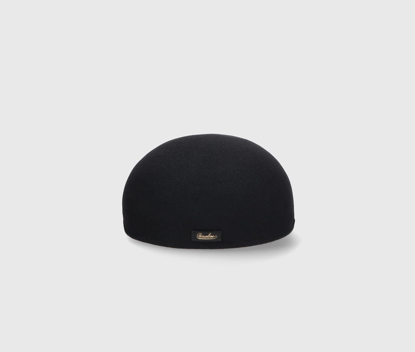 Shop Borsalino Felt Golf Cap In Black, Tone On Tone Hatband