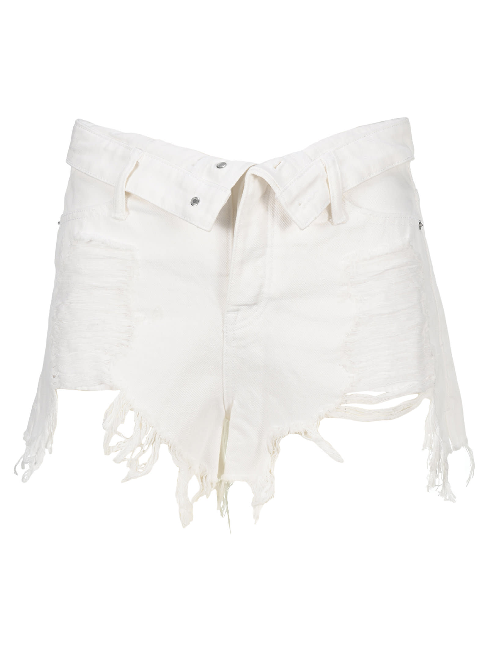 T By Alexander Wang T By Alexander Wang Bite Flip Shorts White 11275194 Italist