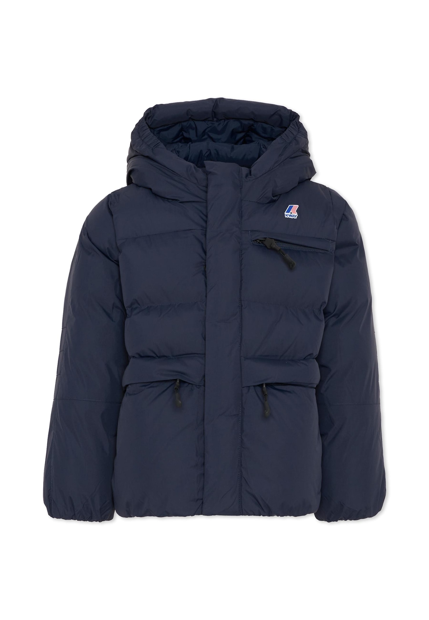 K-way Blue Down Jacket For Kids In Blue