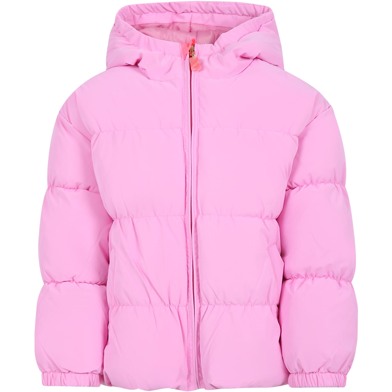 BILLIEBLUSH PINK PADDED COAT WITH RAINBOW FOR GIRL