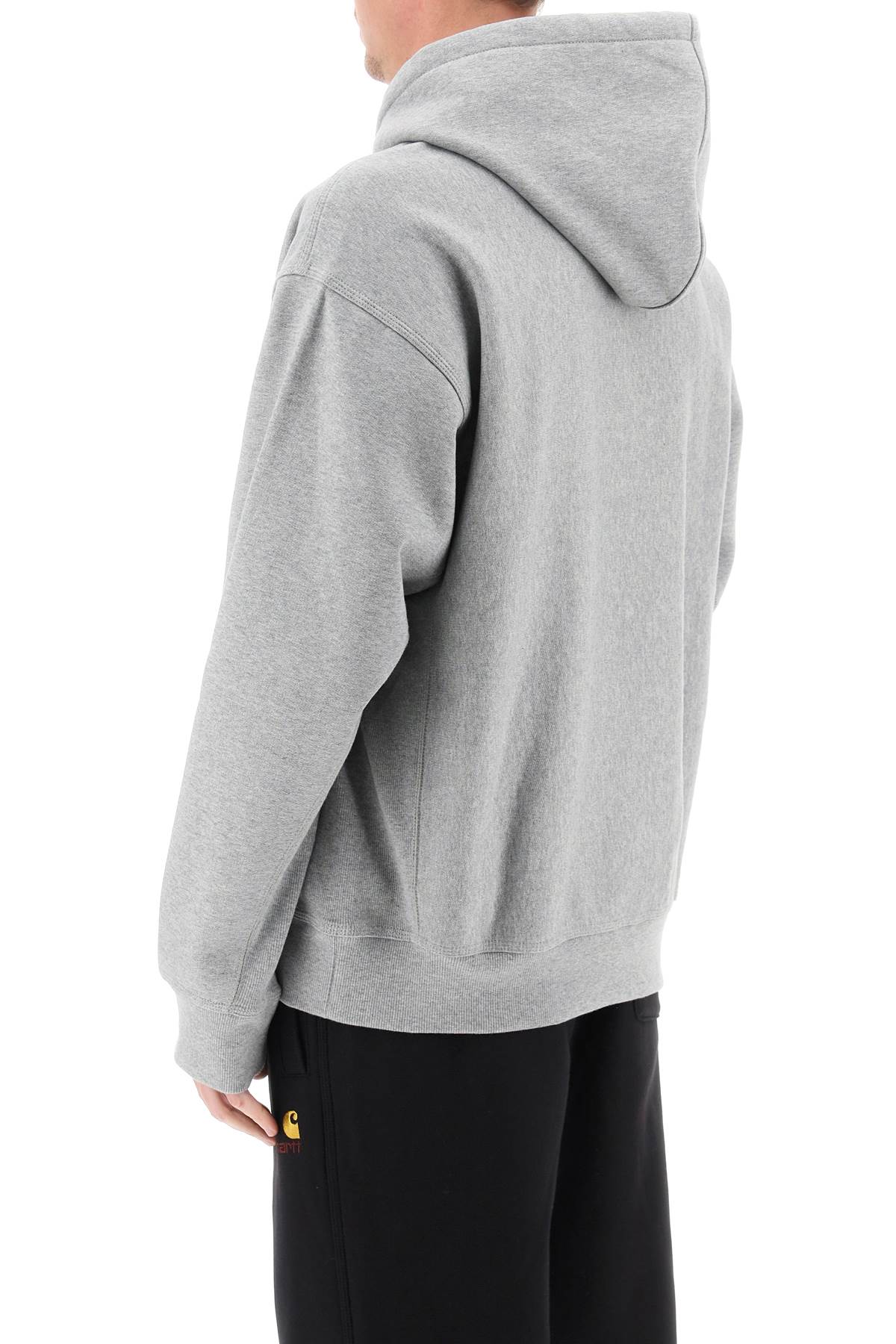 Carhartt American Script Hoodie In Gray