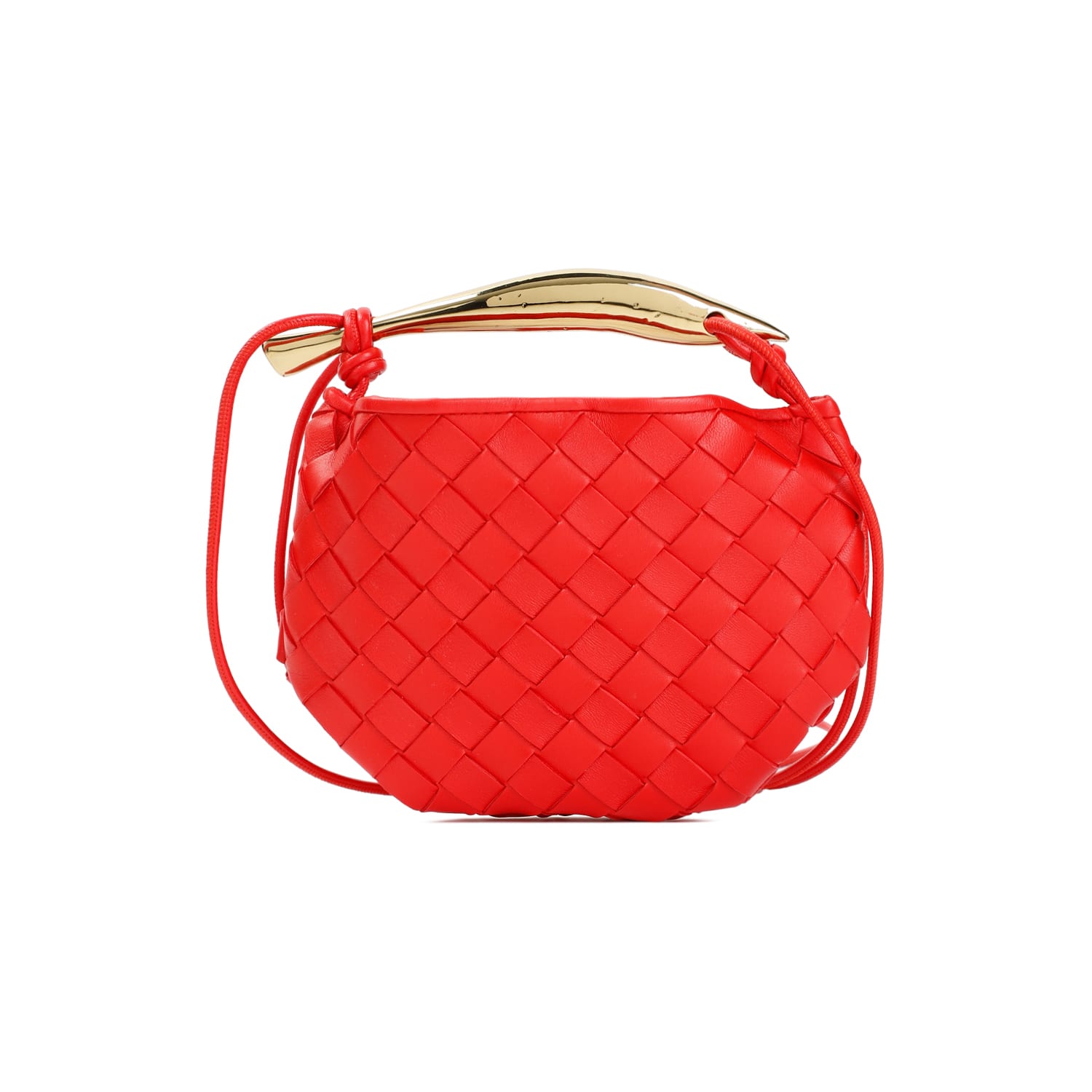 Shop Bottega Veneta Sardine Mini Handbag In Vernis Muse