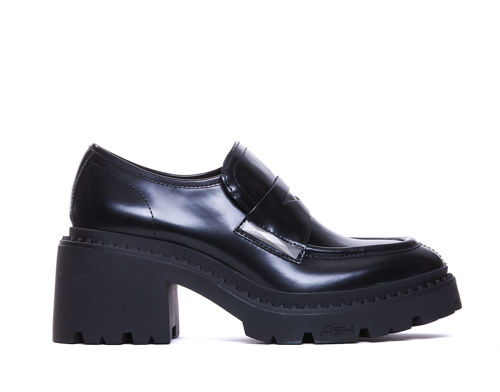 Shop Ash Norton Pump Loafers In Black