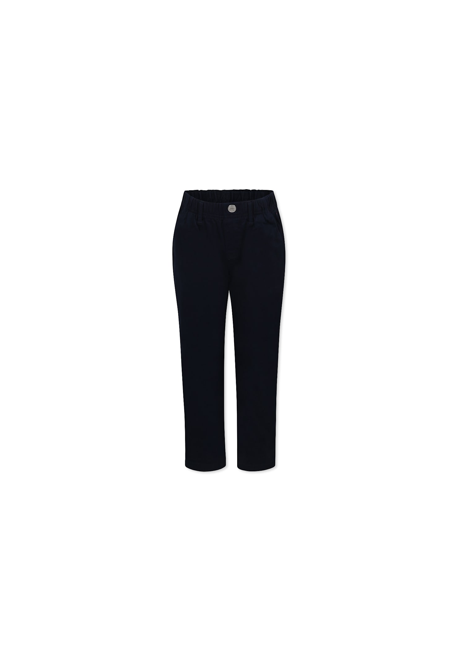 Tommy Hilfiger Blue Trousers For Boy With Logo In Blue