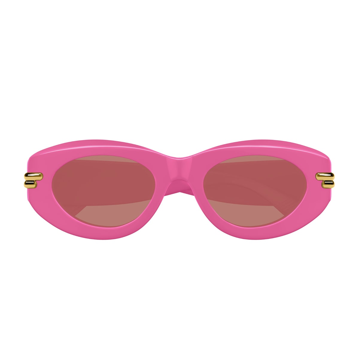 Bottega Veneta Bv1322s Linea Mitre 004 Fuchsia Red Sunglasses