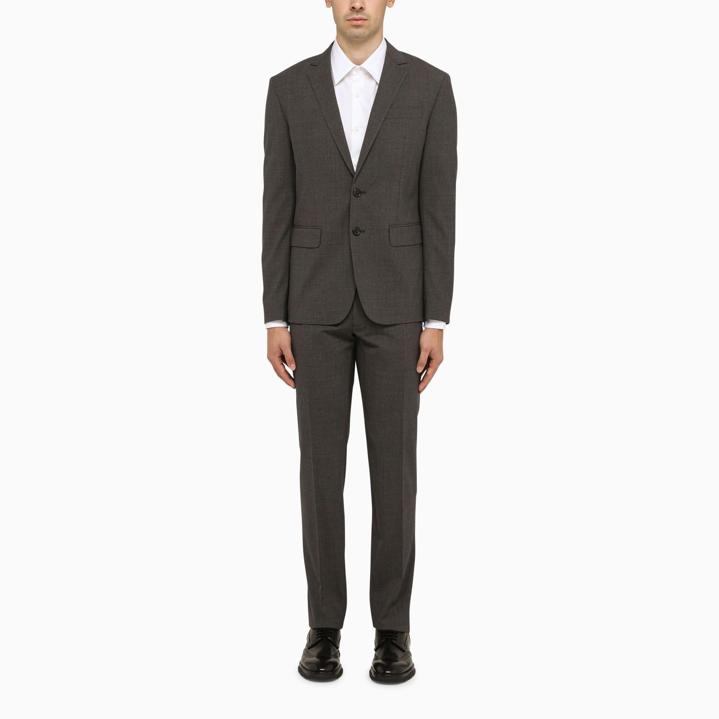 Shop Dsquared2 Grey Single-breasted Wool Suit