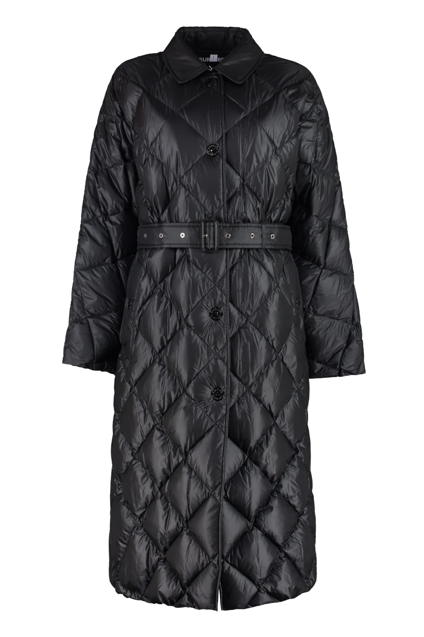 Burberry Belted Long Down Jacket