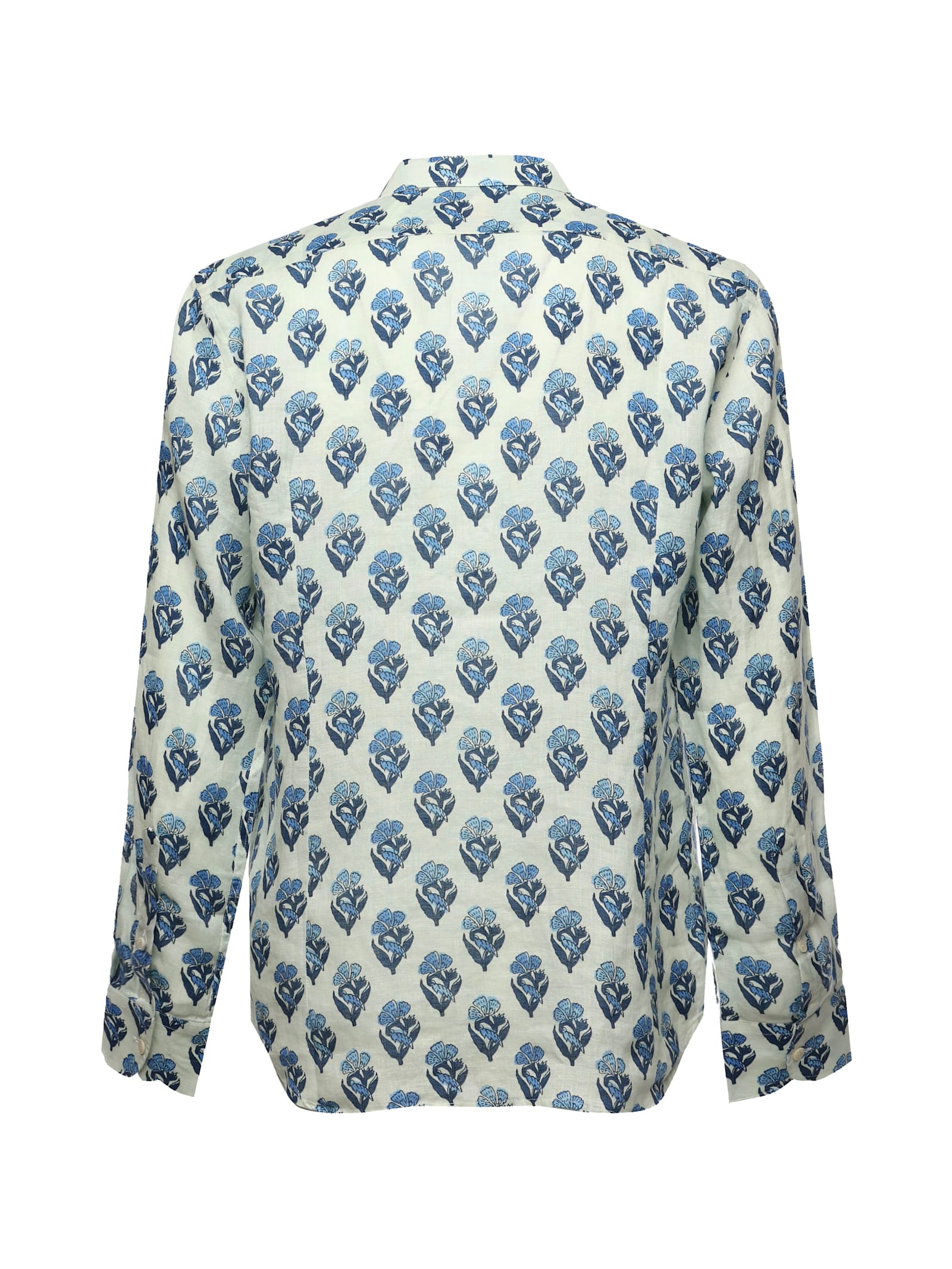 Mc2 Saint Barth Pamplona Shirt With Print In Blue