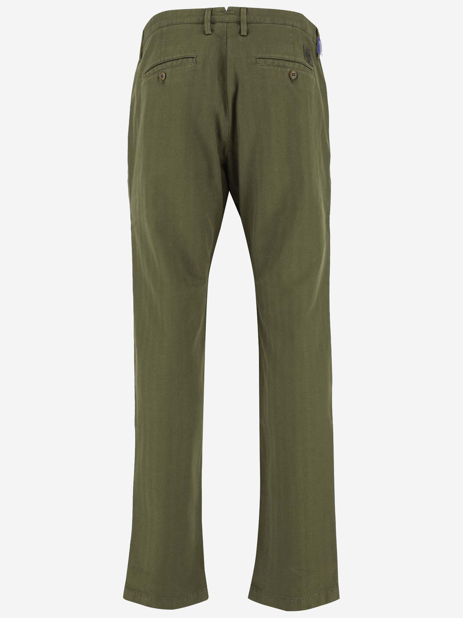 Shop Jacob Cohen Cotton Blend Stretch Pants In Green