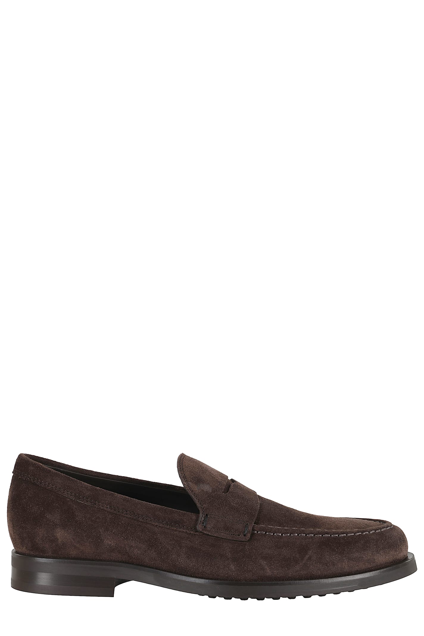 Tod's Suede Gomma Leggero Loafers In Brown