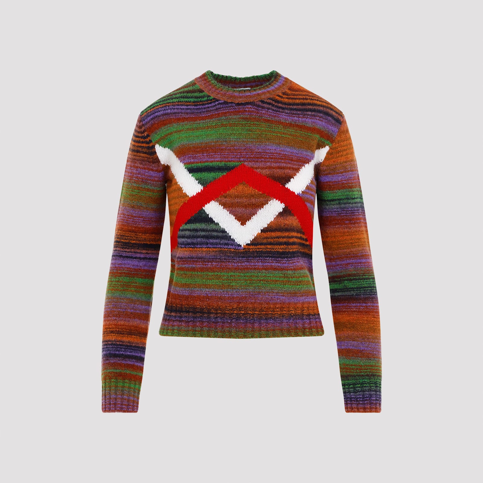 Shop Loewe Sweater In Red White