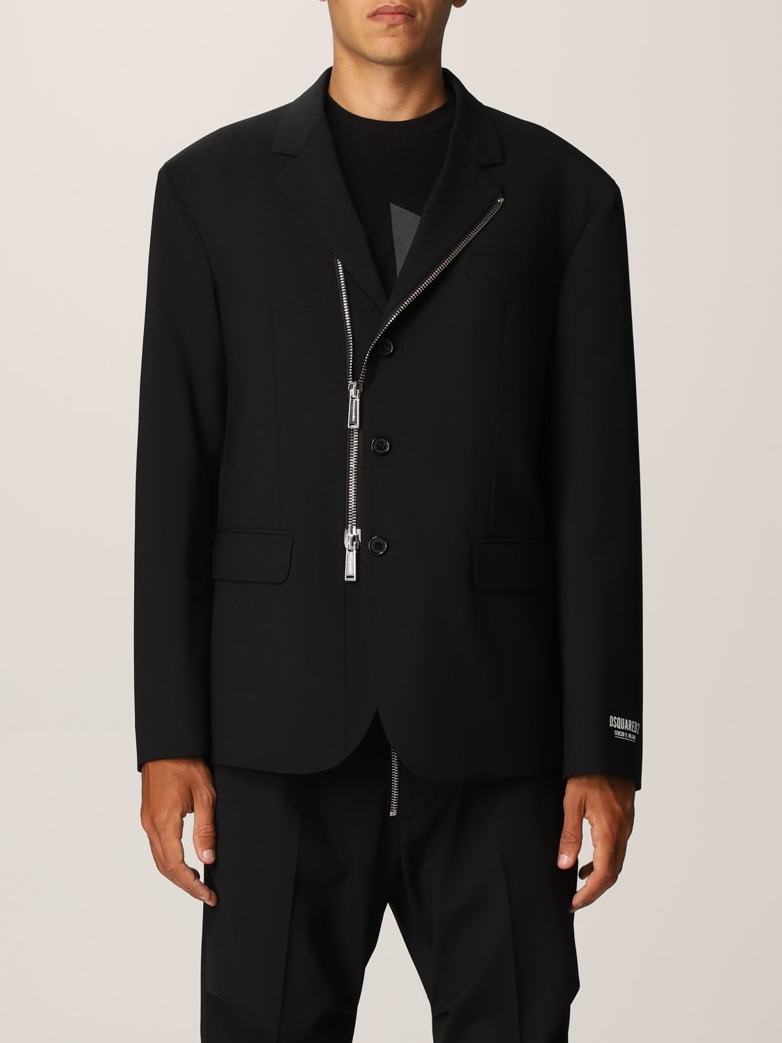 Dsquared2 Jacket Dsquared2 Wool Blazer With Zip