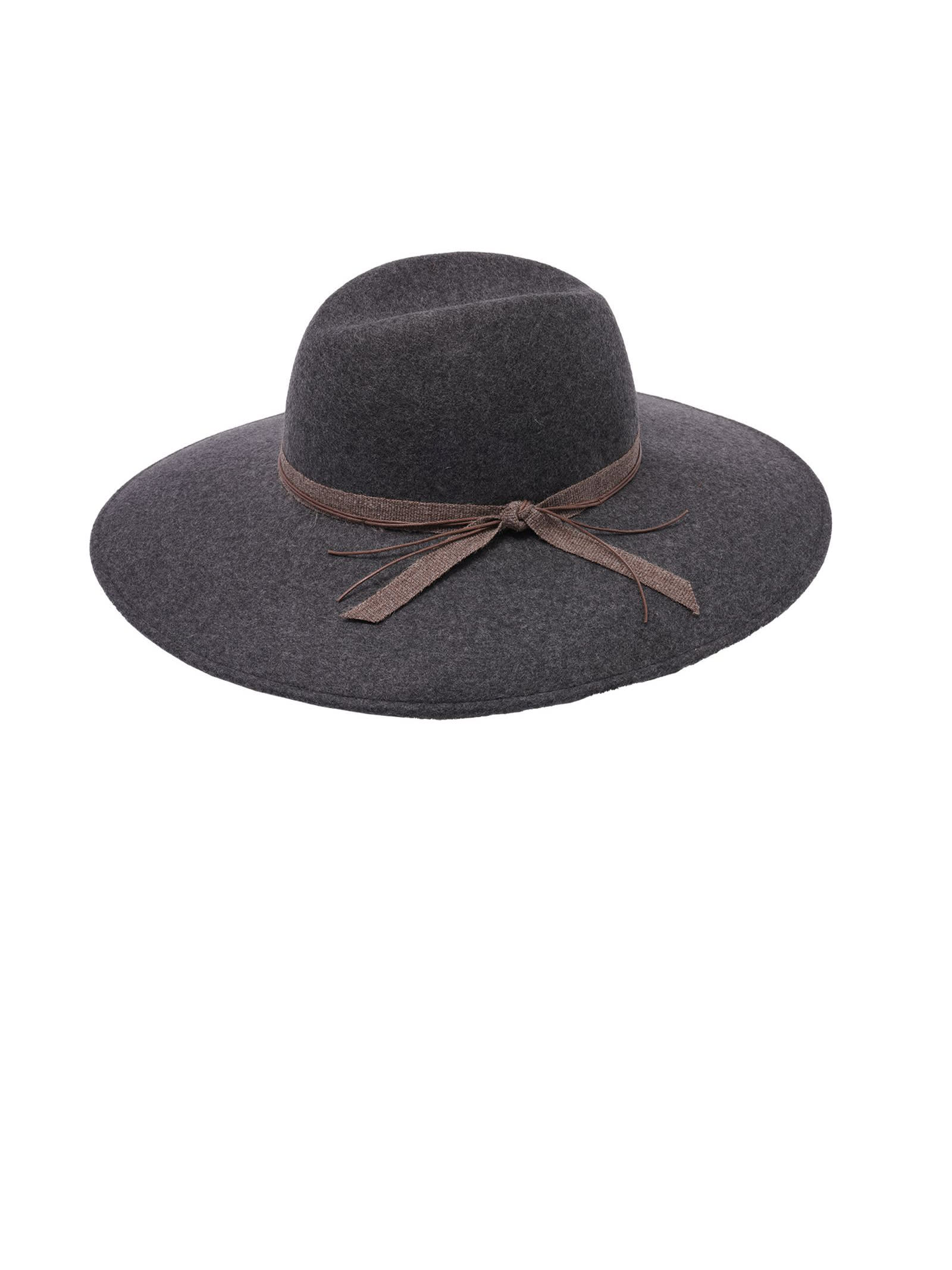 Alicia Wide Melange Merino Wool Fedora