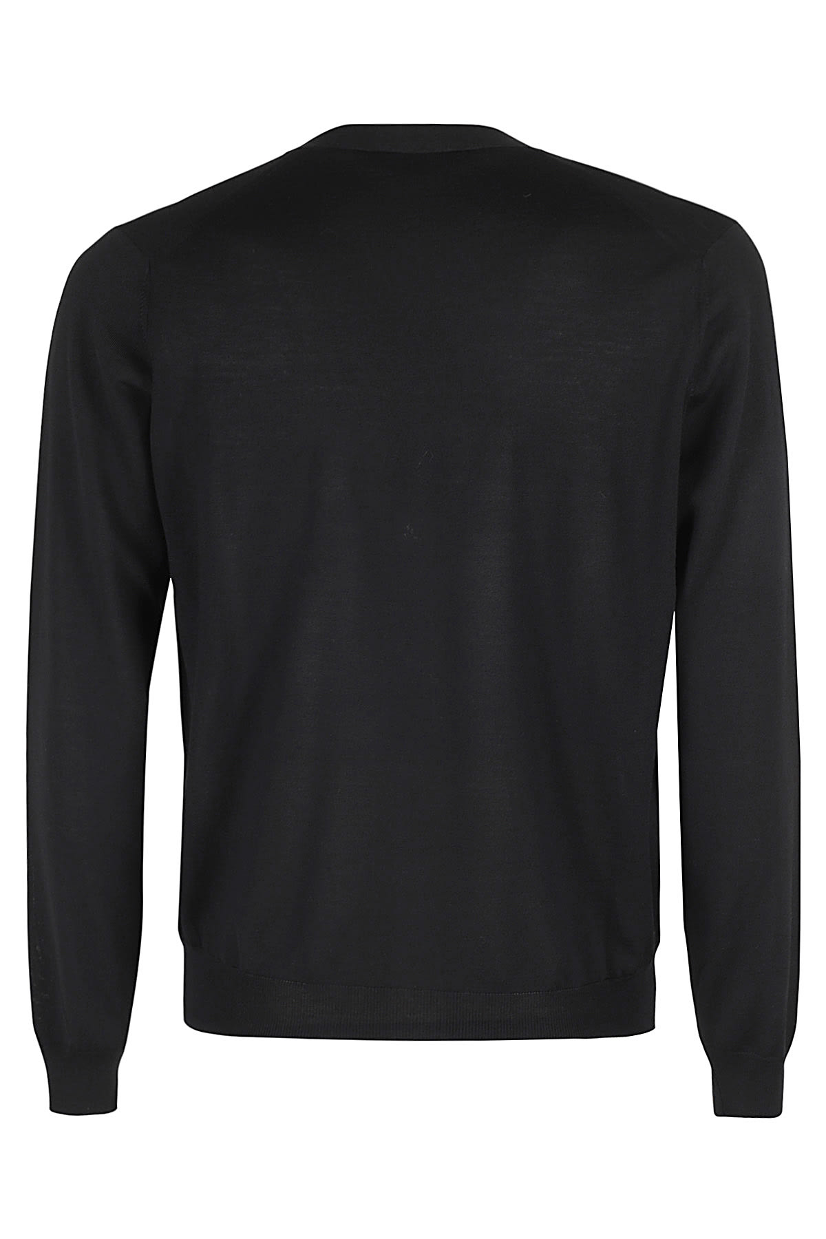 Shop Filippo De Laurentiis Cardigan Bott ml R Merino In Nero