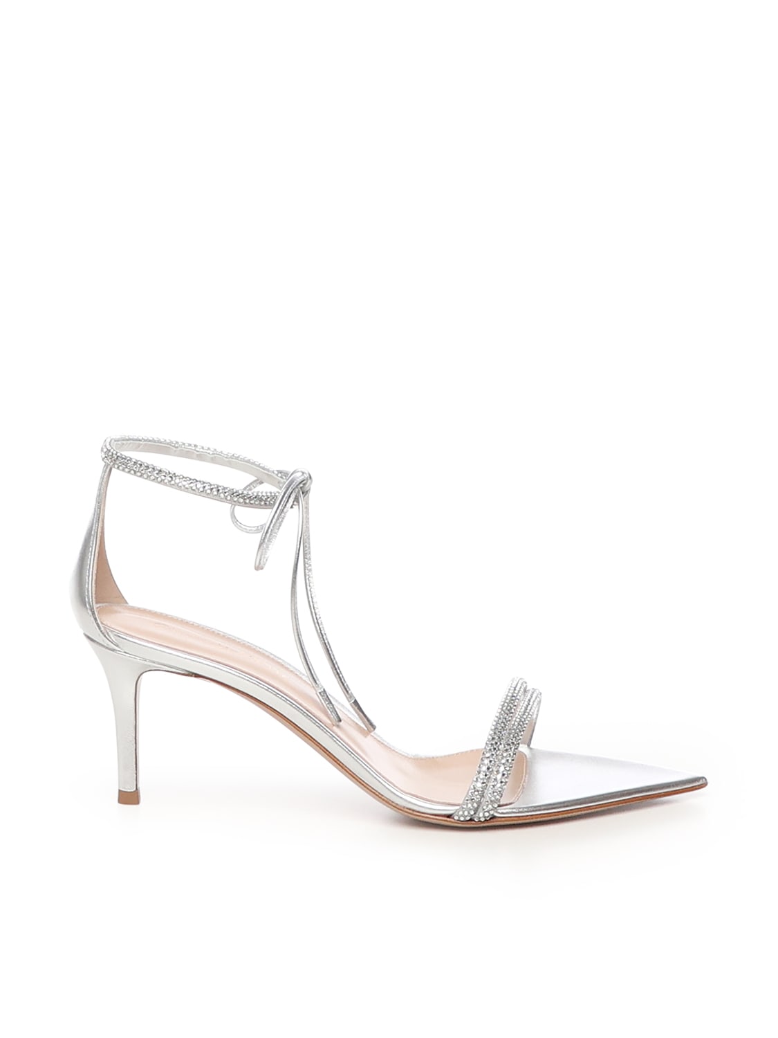 Shop Gianvito Rossi Monte Carlo Sandals In Silver