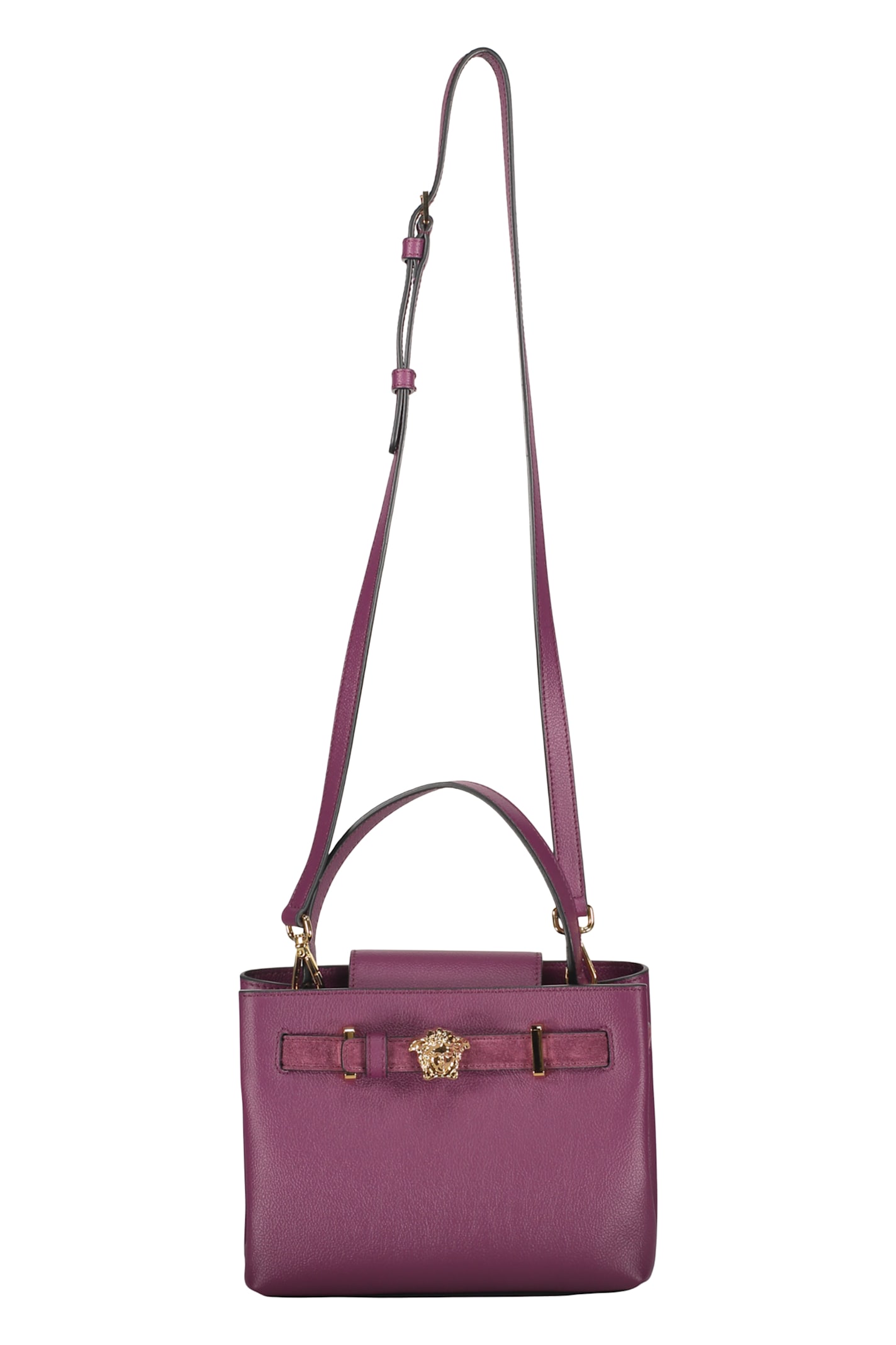 Versace Elegant Purple Bag In Refined Style In Purple