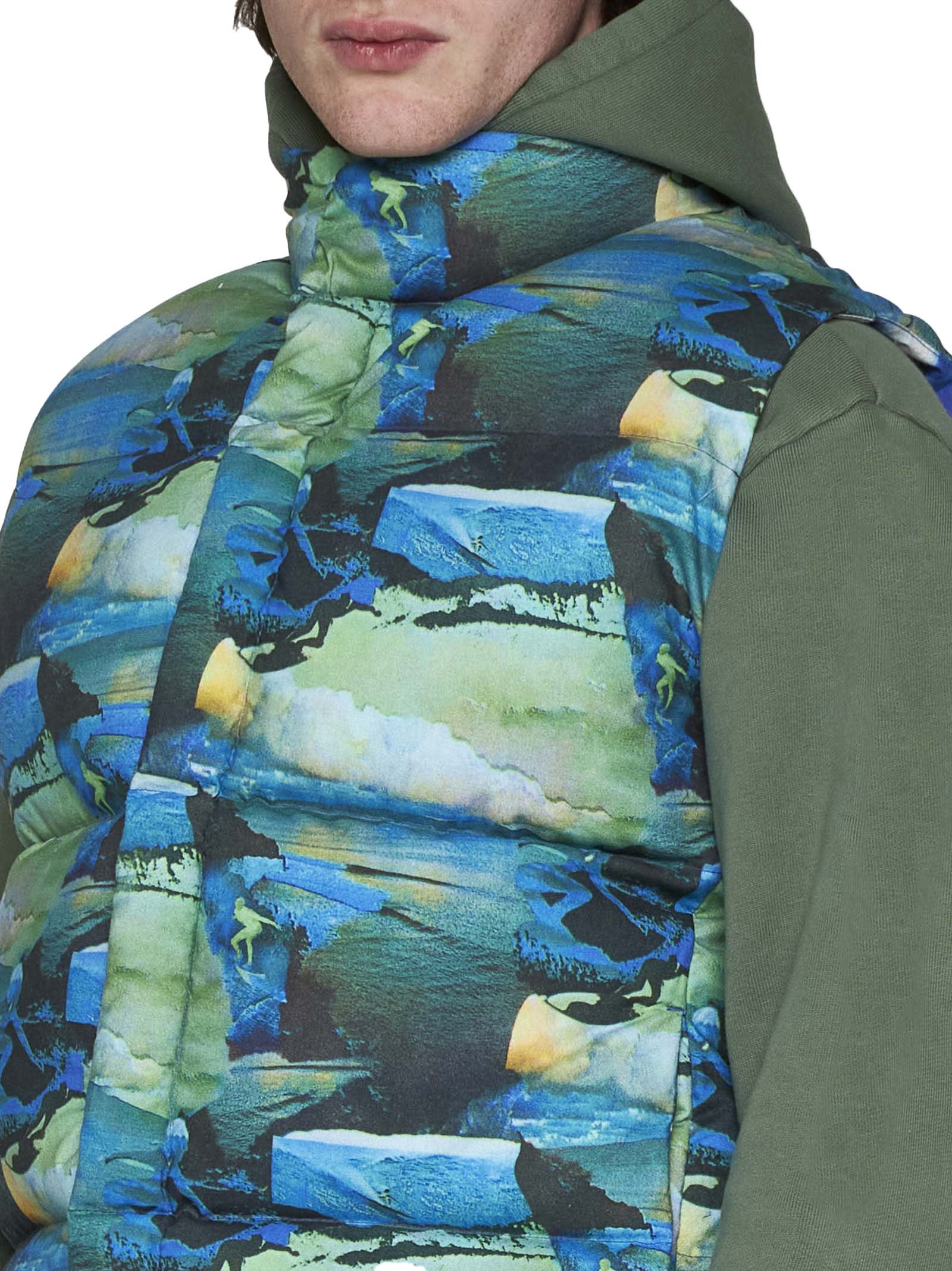 Shop Erl Down Jacket In  Green Sunset
