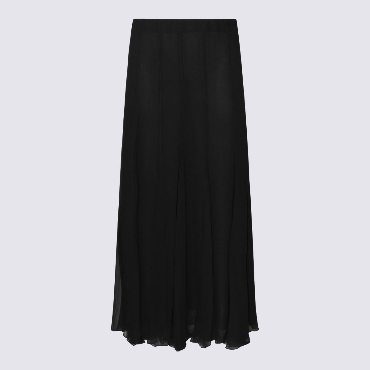 Chloé Black Silk Skirt
