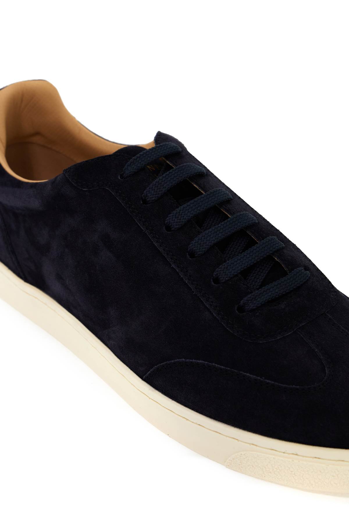 Shop Brunello Cucinelli Suede Sneakers In Six In Profondo (blue)