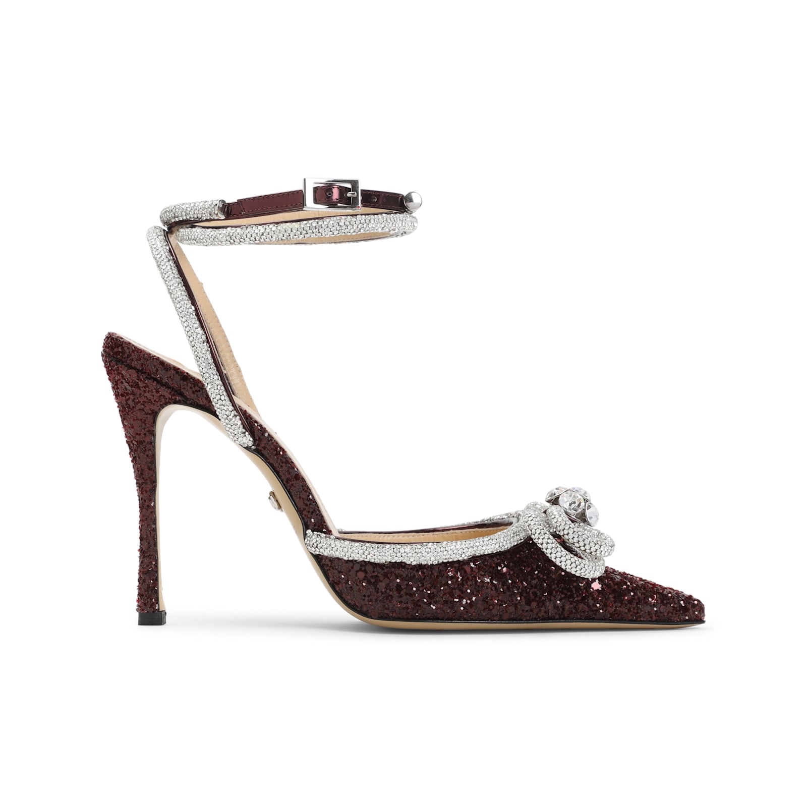 Mach & Mach Double Bow 110 Pumps In Burgundy