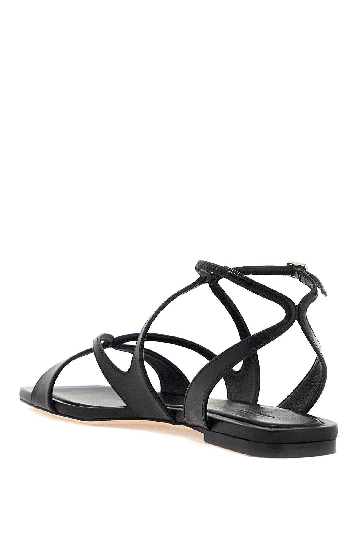 Shop Jimmy Choo Ayla Flat Sandals In Black (black)