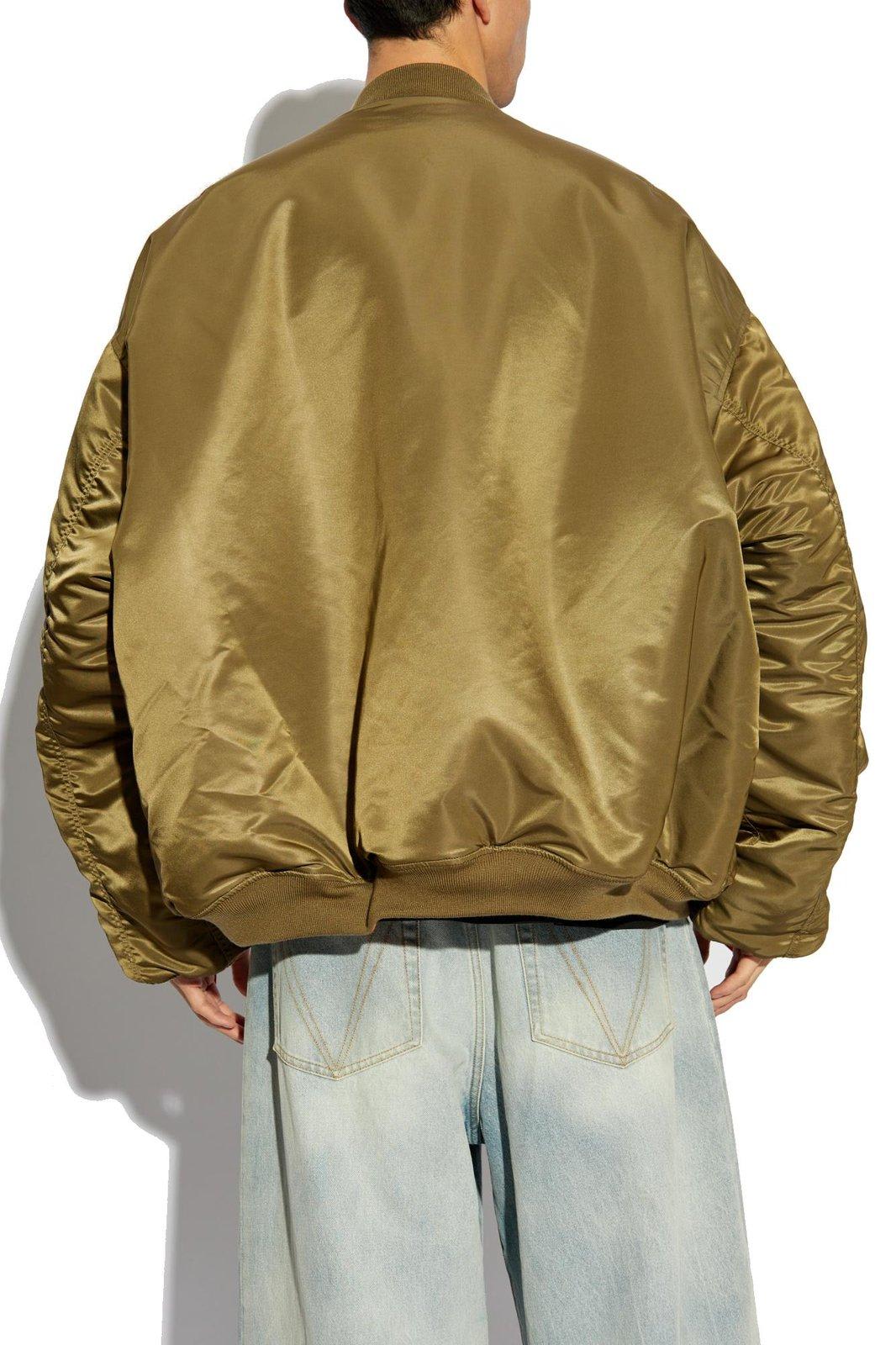 Vetements Keyring Attachment Cargo Bomber Jacket In Green
