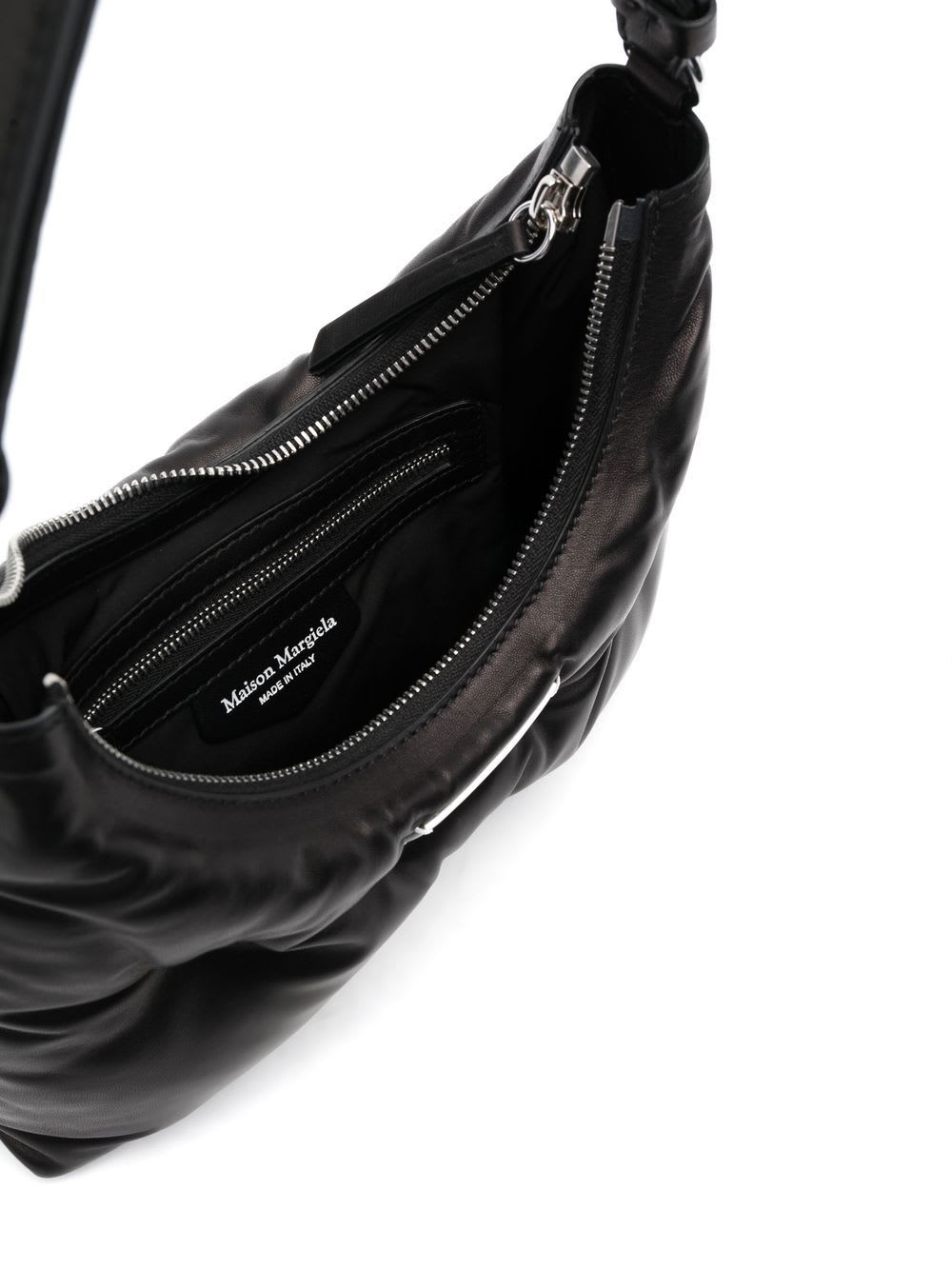 Shop Maison Margiela Glam Slam Hobo Small In Black