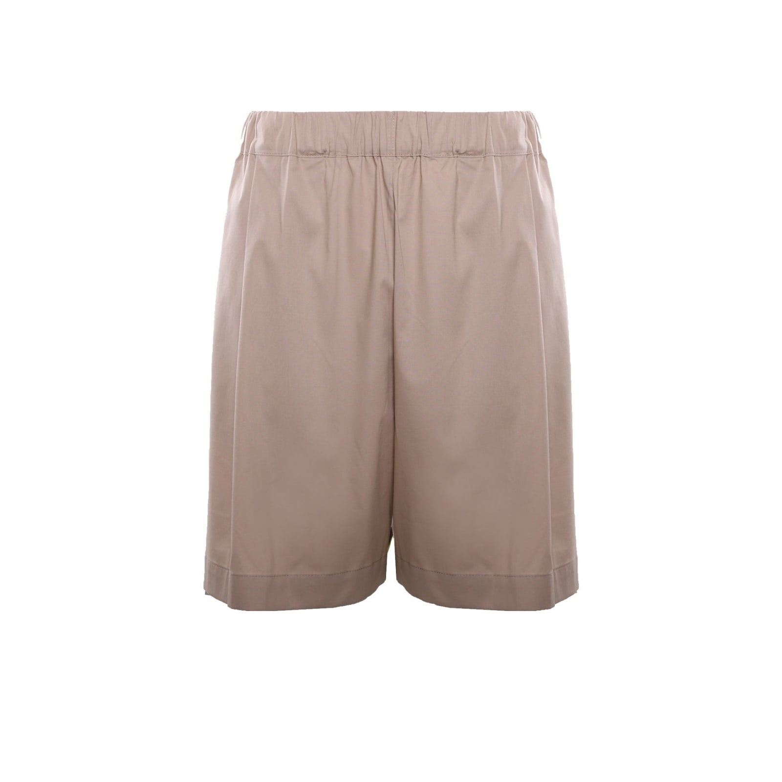 Shop Laneus Cotton Shorts In Beige