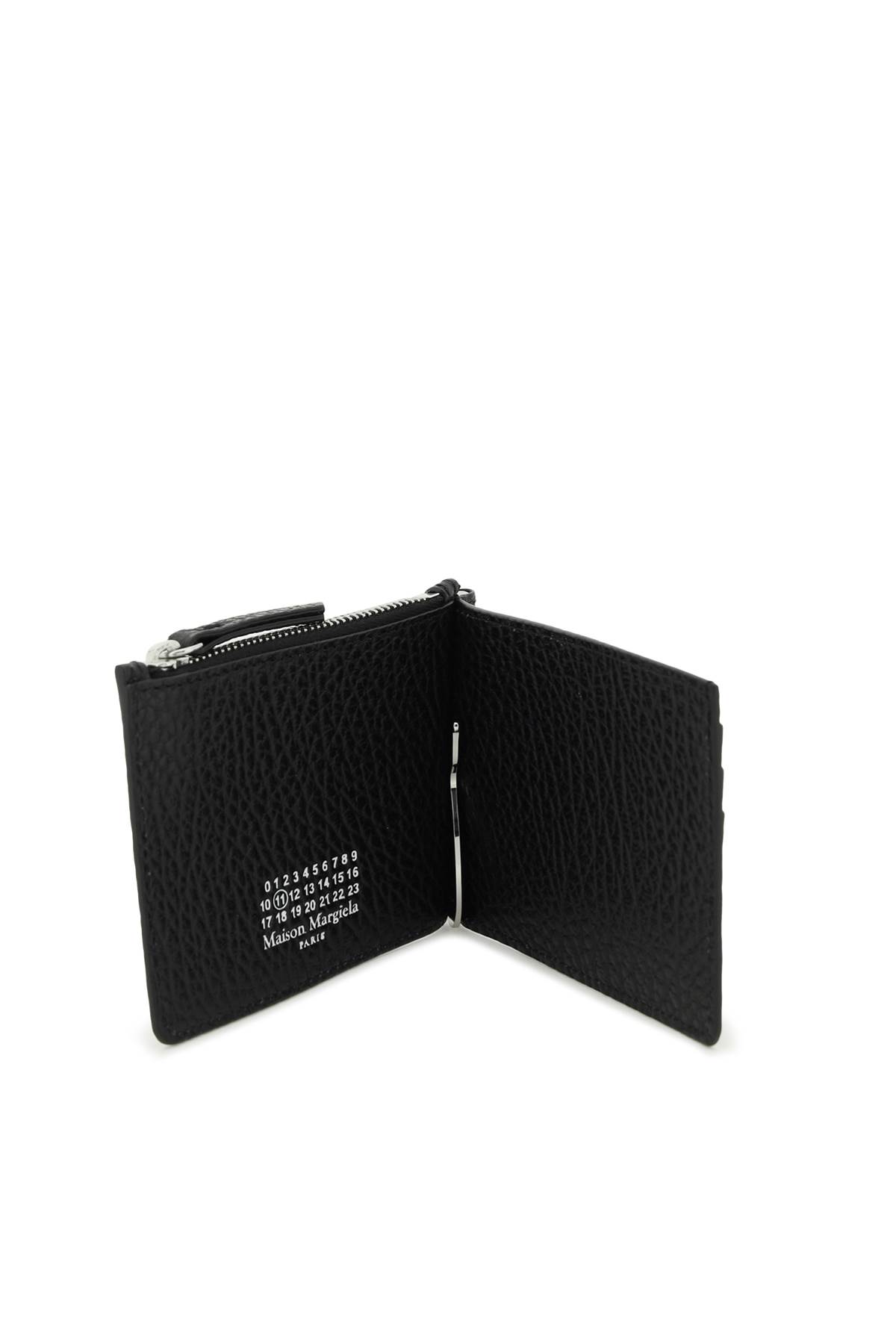 Maison Margiela Card Holder With Money Clip In Black