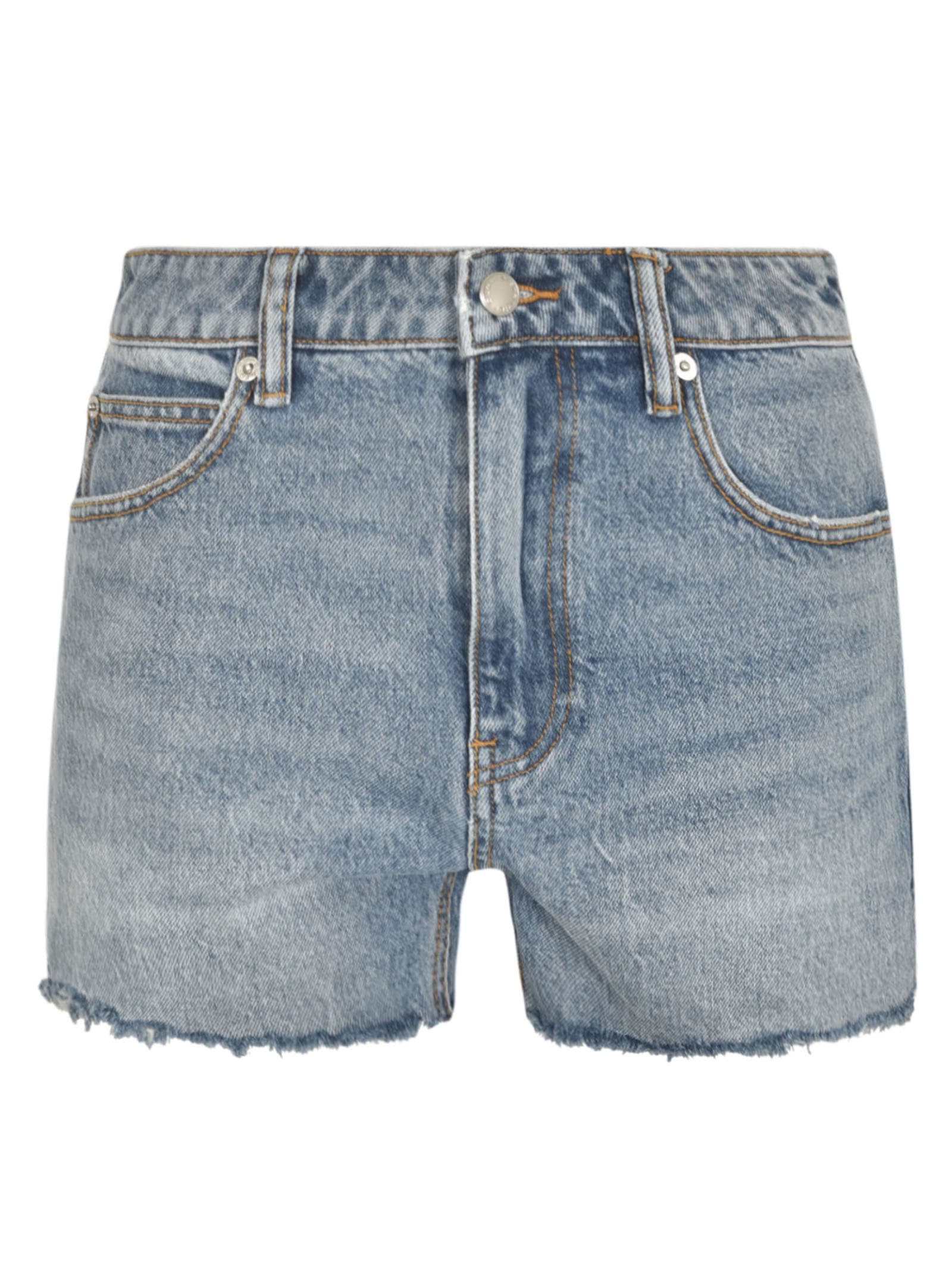 Shop Alexander Wang Denim Buttoned Jeans In Vintage Light Indigo