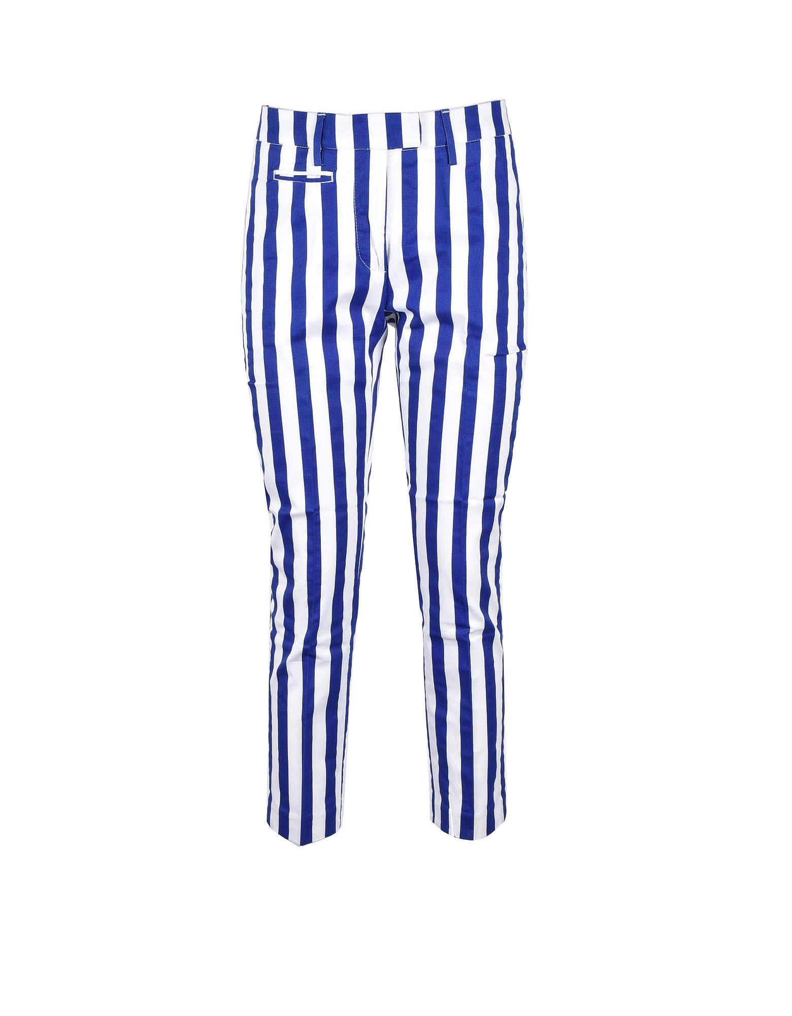 Dondup Womens White /blue Pants