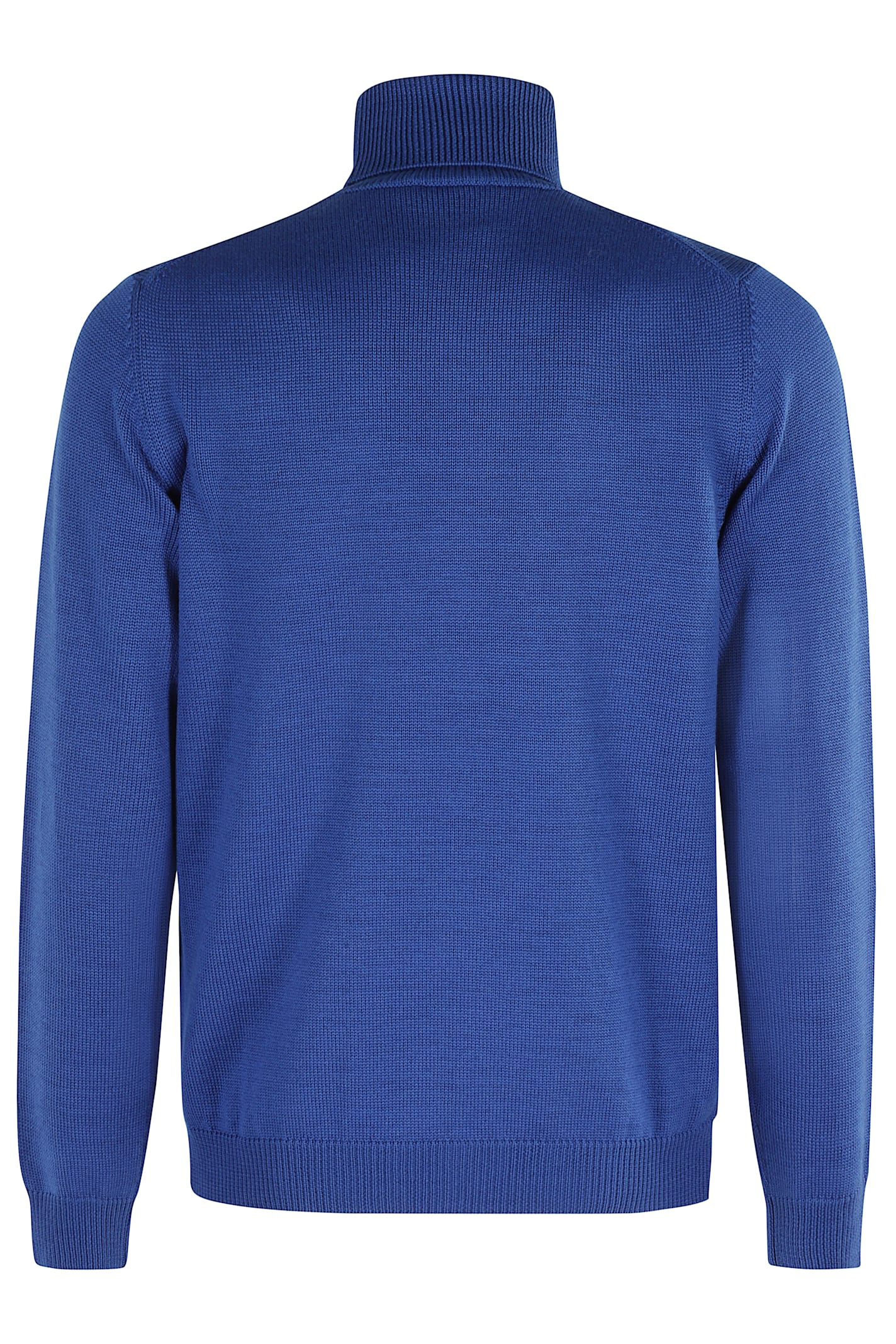 Roberto Collina Man Turtleneck Blue Size 42 Merino Wool In Blue