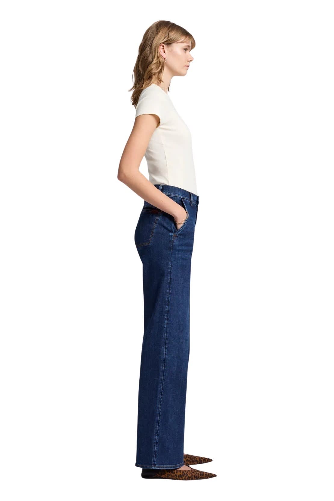 Shop 7 For All Mankind Tailored Lotta In Dark Blue