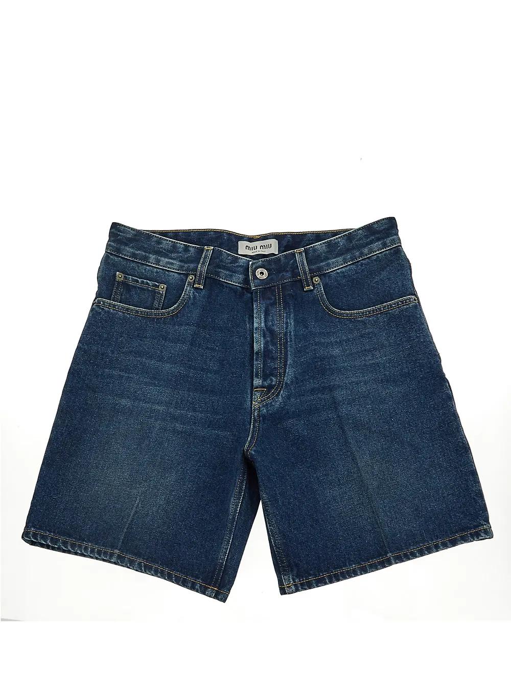 Miu Miu Logo Jorts