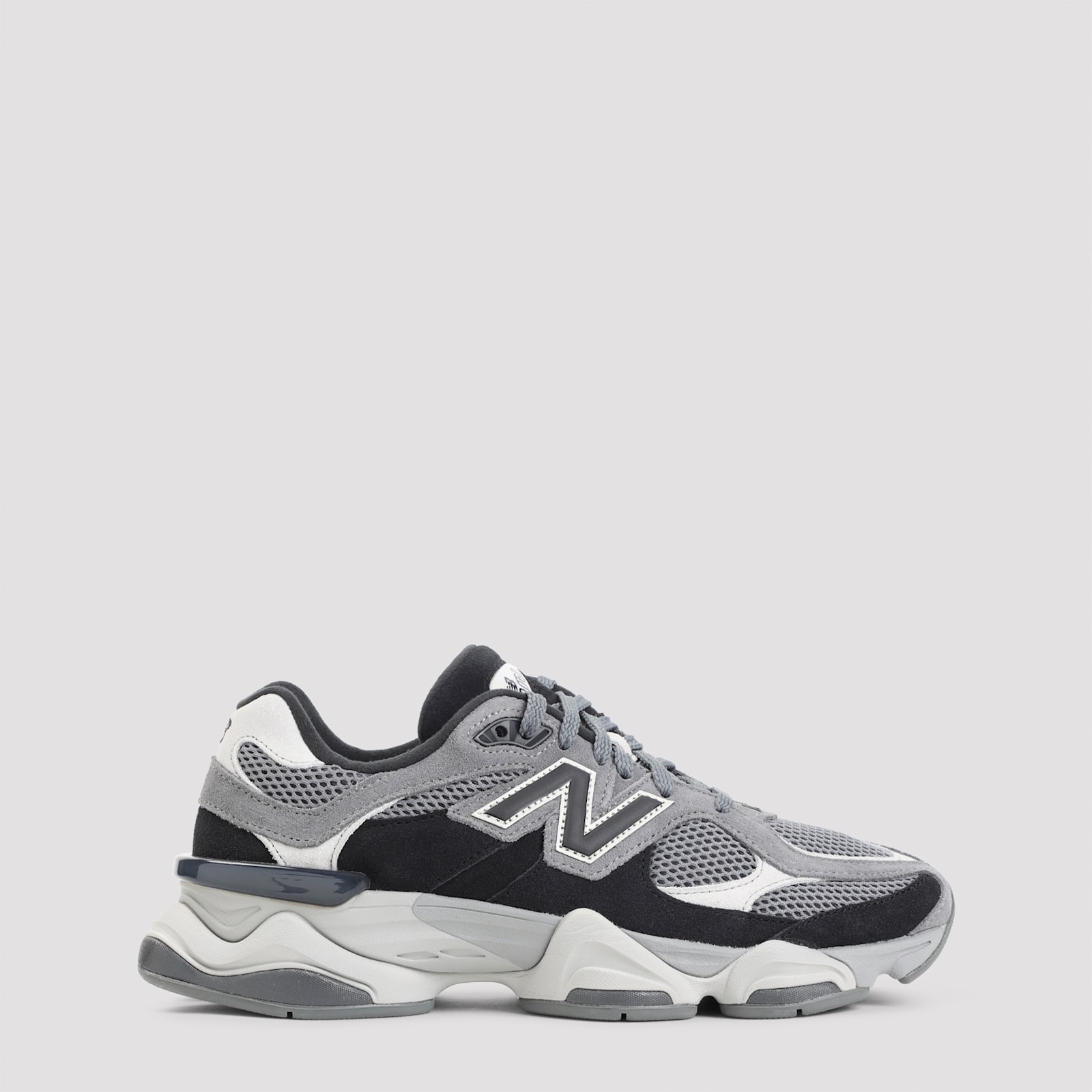 New Balance Mens Black Grey Grey 9060 Suede And Mesh Low-top Trainers In Black