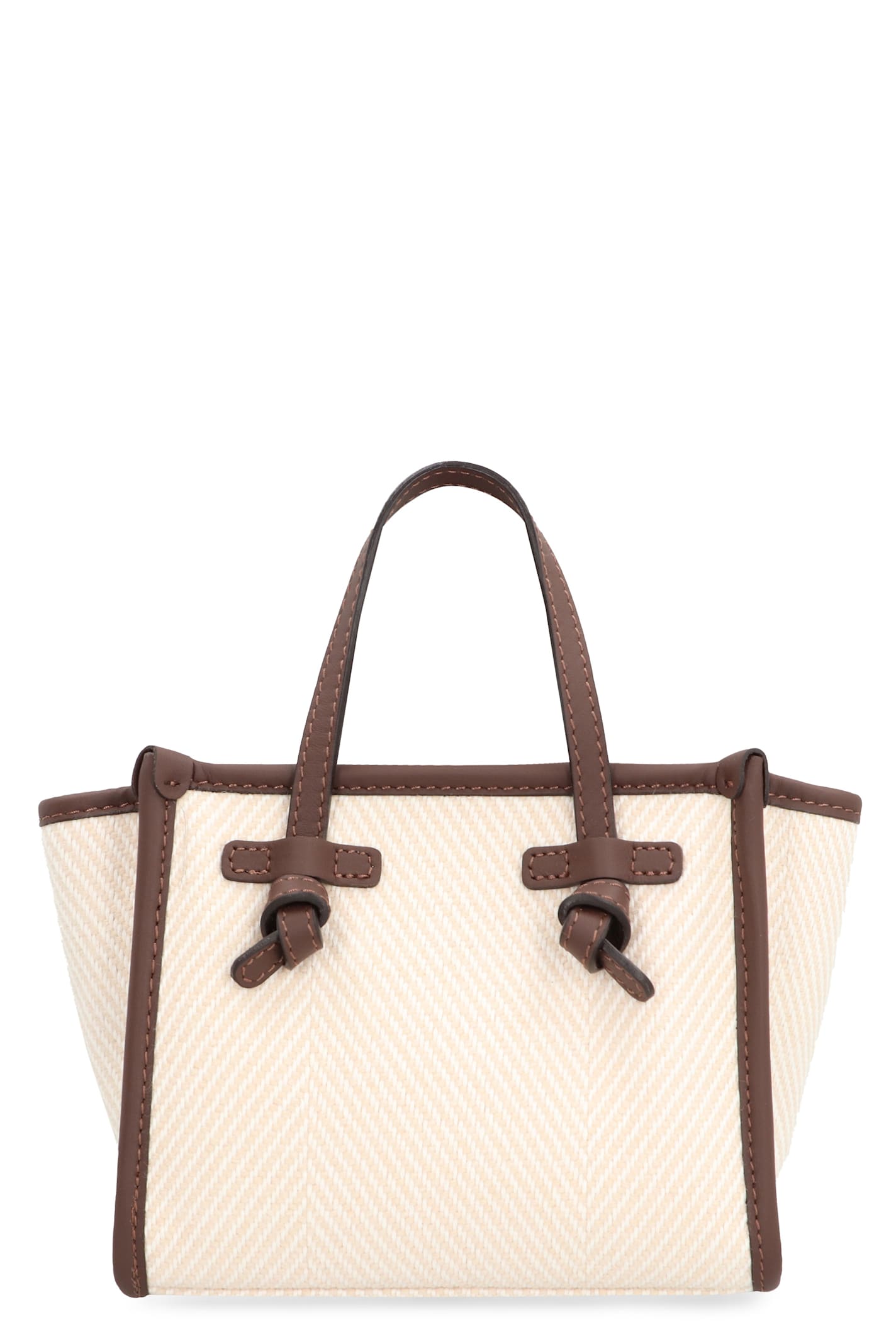 Miss Marcella Herringbone Fabric Handbag