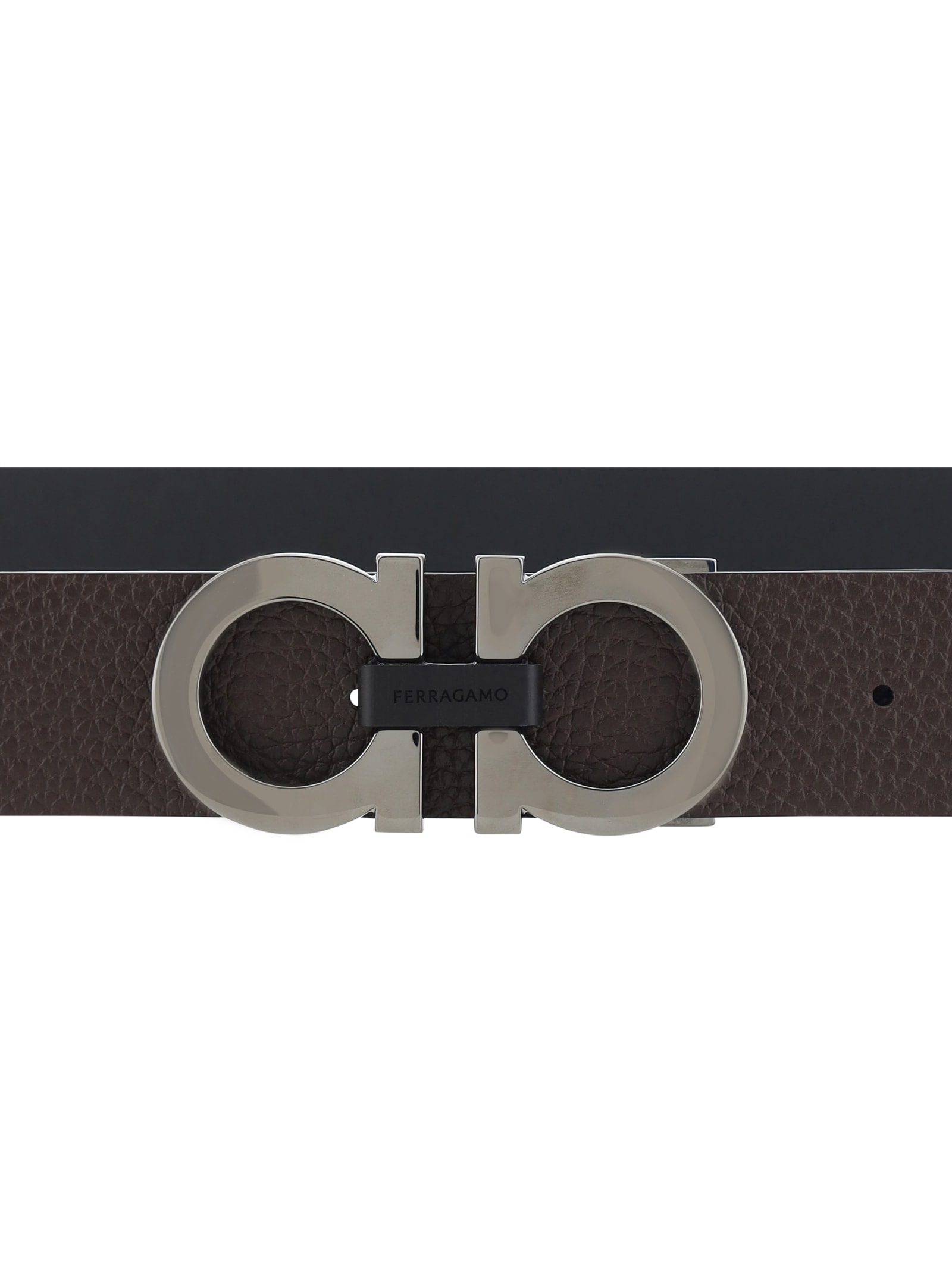 Ferragamo Gancini Belt In Black