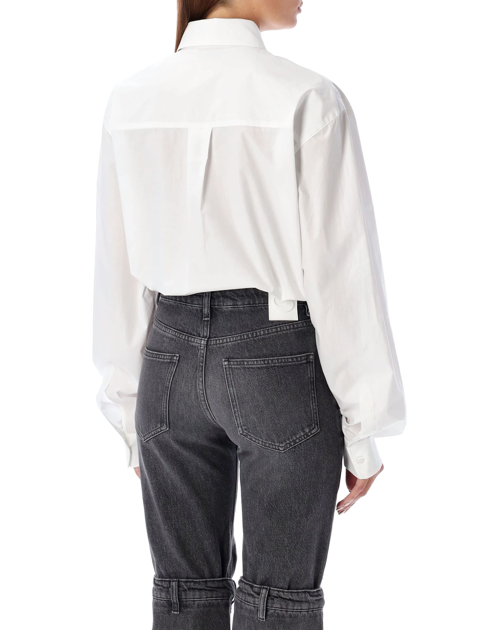 Shop Coperni Bodysuit Shirt In Whte