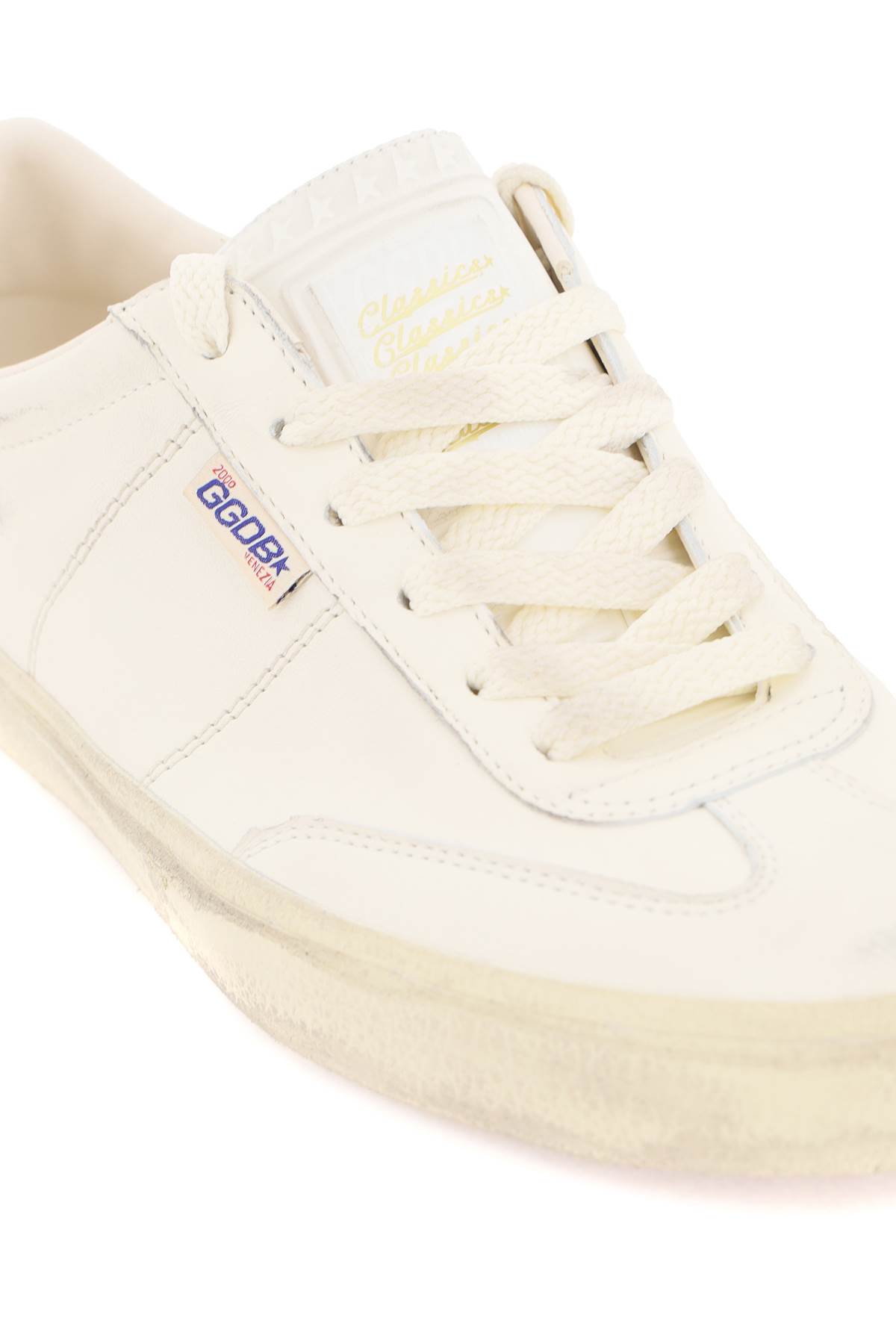 Shop Golden Goose Soul Star Sneakers In White/milk (white)