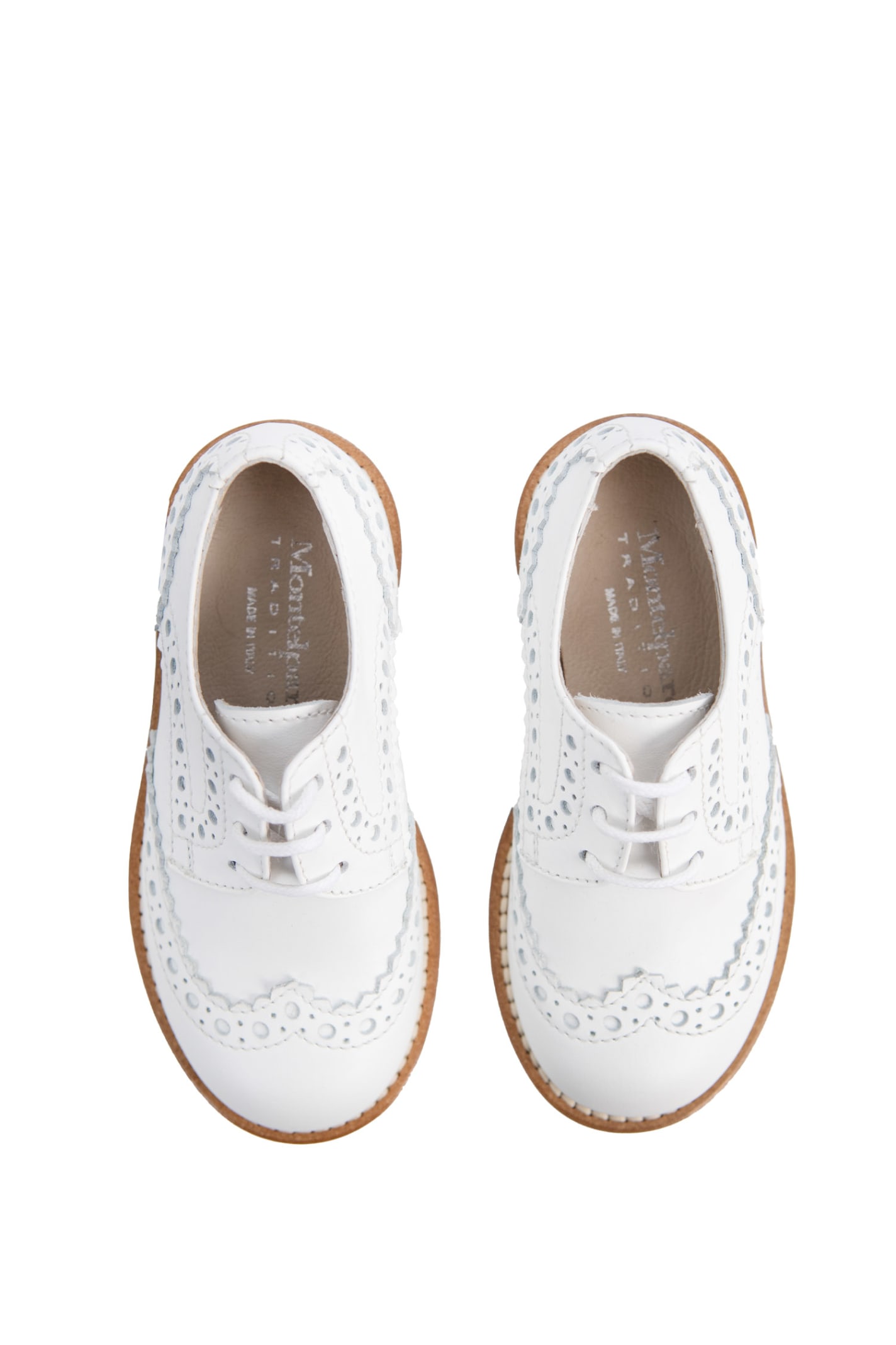 Shop Andrea Montelpare Leather Shoe In White