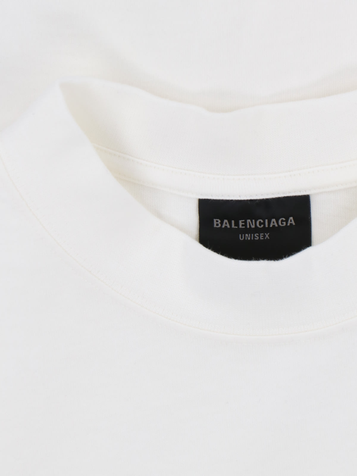 Shop Balenciaga Distressed Print T-shirt In White