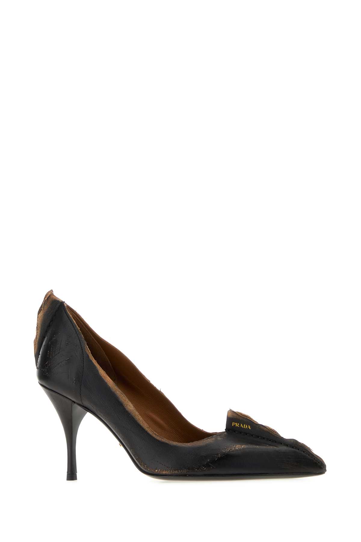 Prada Leather Pumps In Black
