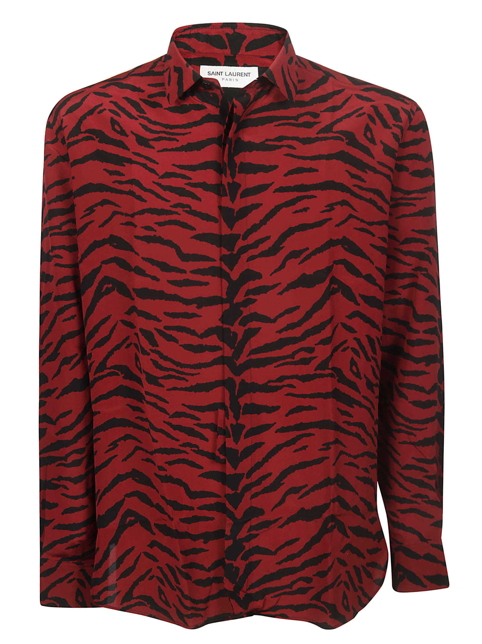 saint laurent printed shirt