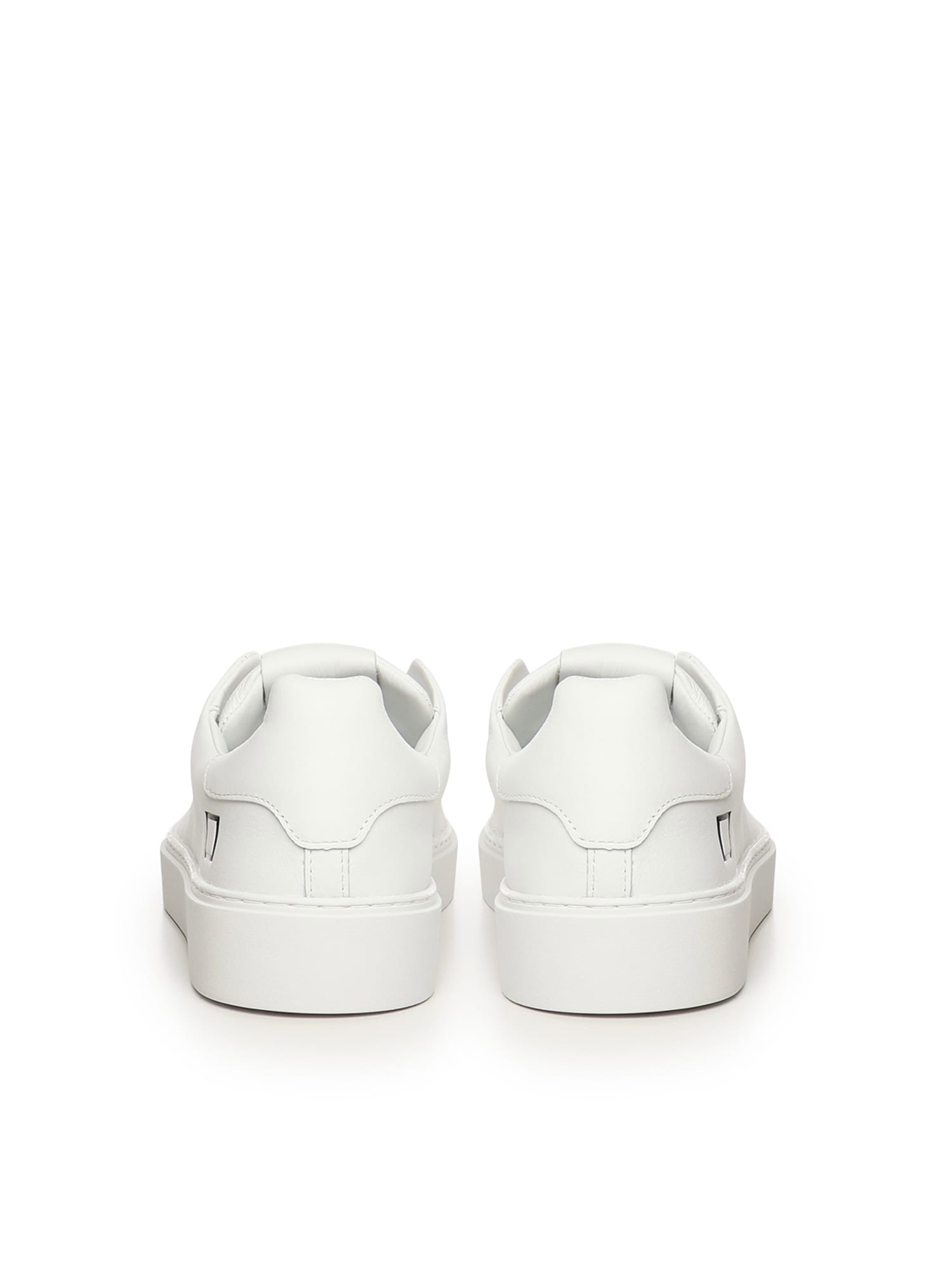 Date Leather Sneakers In White