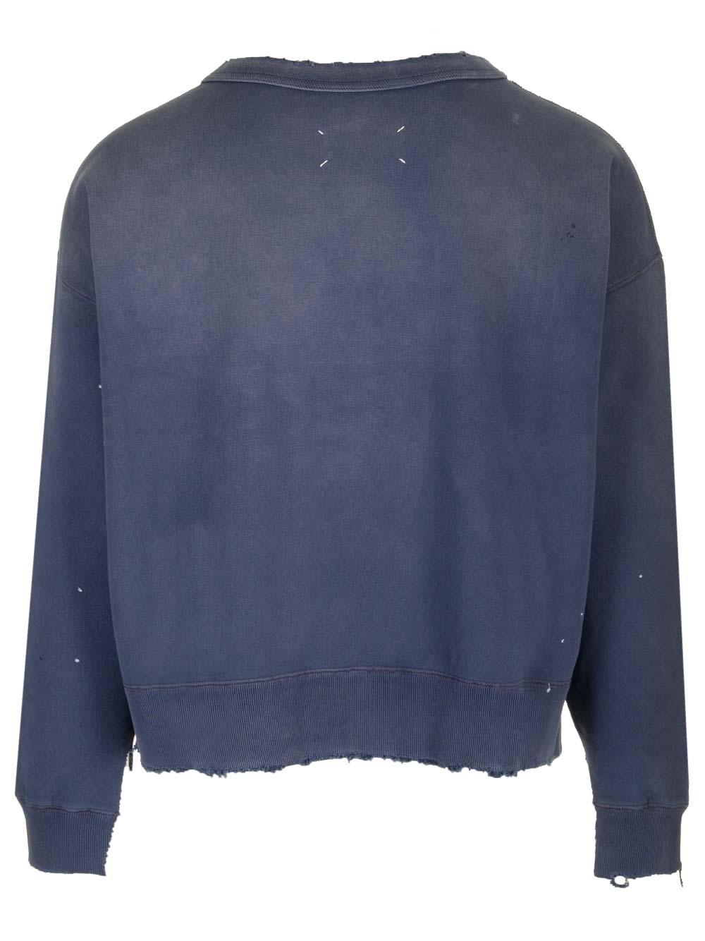 Shop Maison Margiela Organic Cotton Sweatshirt In Blue