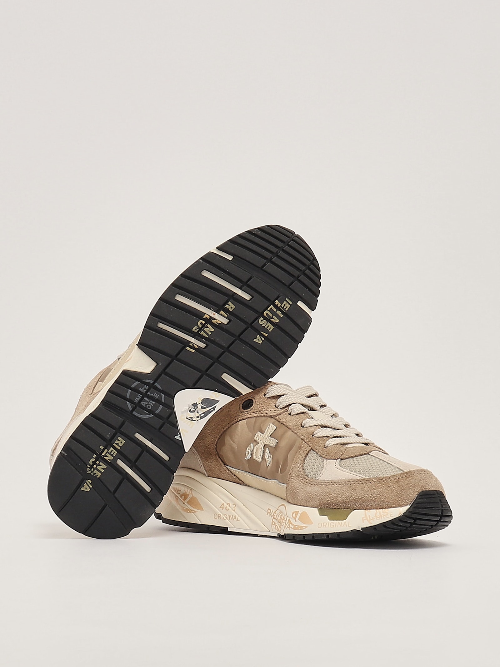 Shop Premiata Mased Sneaker In Tortora