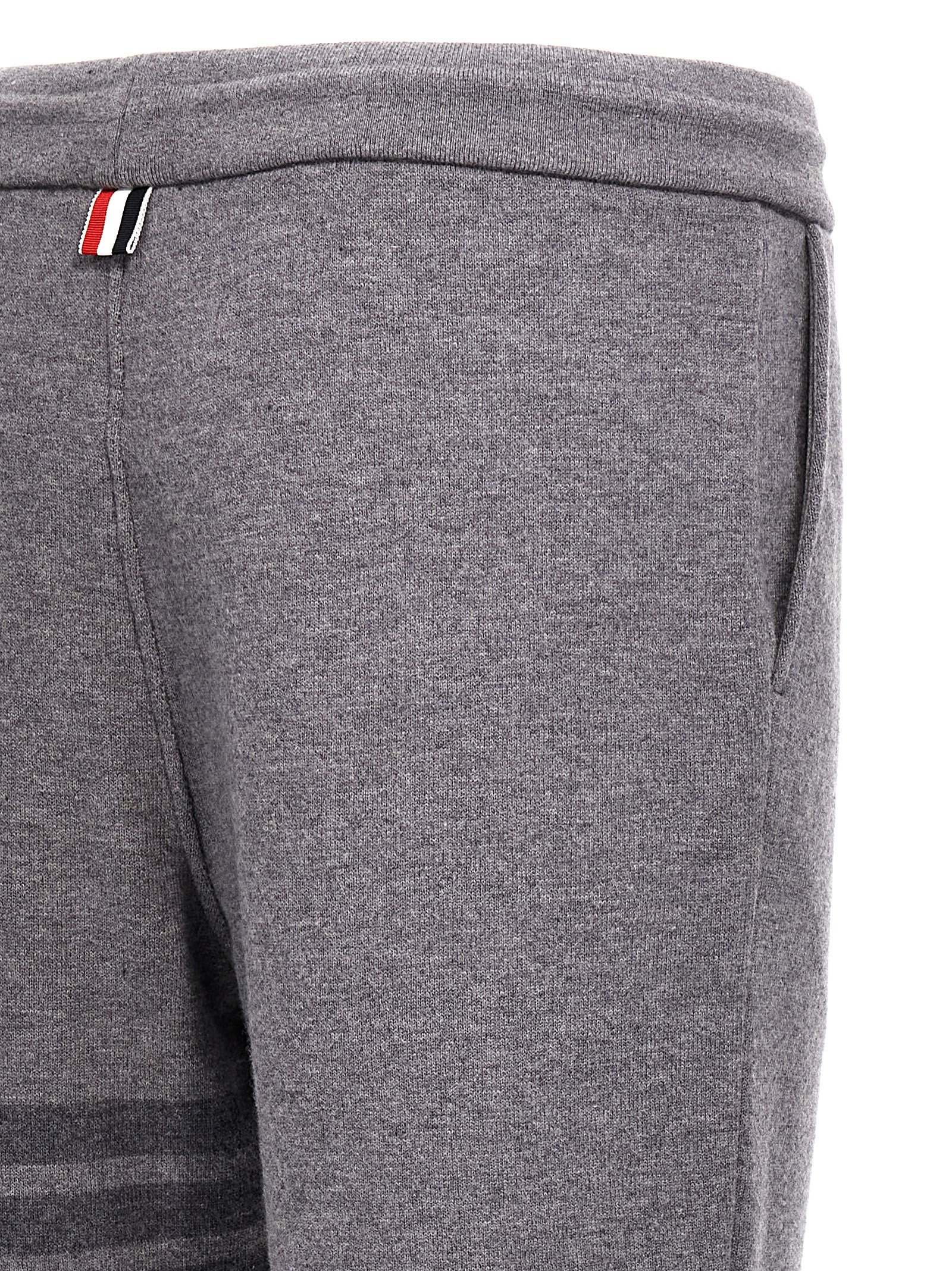 Shop Thom Browne 4 Bar Joggers In Gray