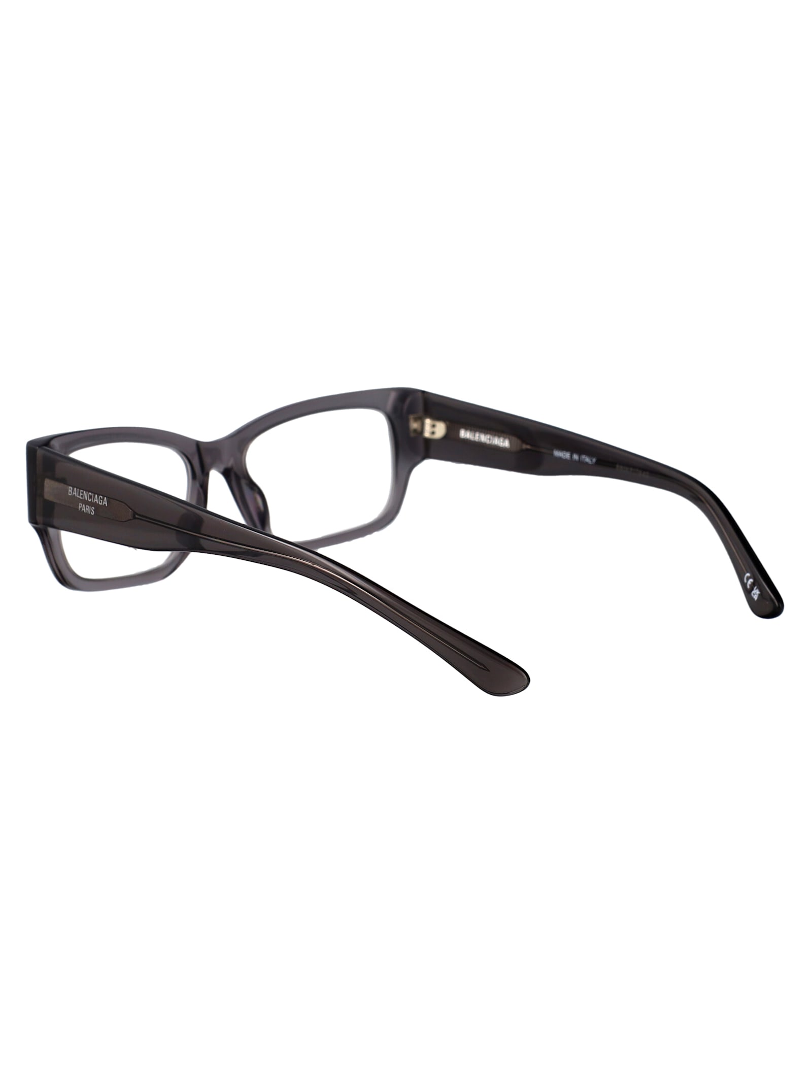 Balenciaga Grey-grey-transparent Acetate Glasses In Gray