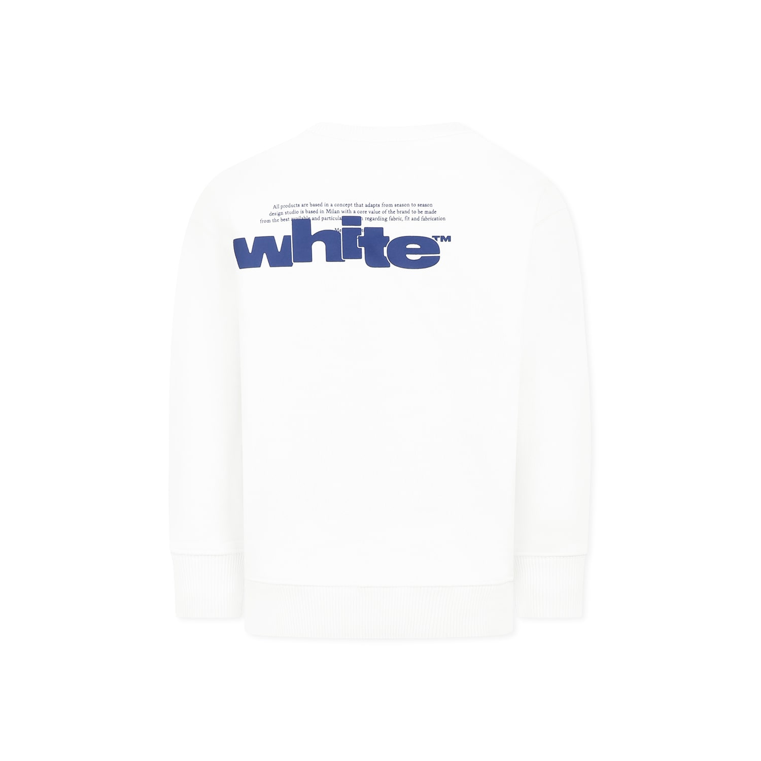 Off-white Off Split Sweatshirt In White